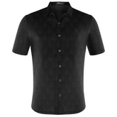 Command Chic Short-Sleeve Shirt BLACK